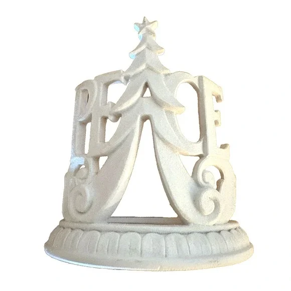 Scentsy Wrap PEACE for Etched Core Warmer w/box Holiday White Frosted - Picture 4 of 4